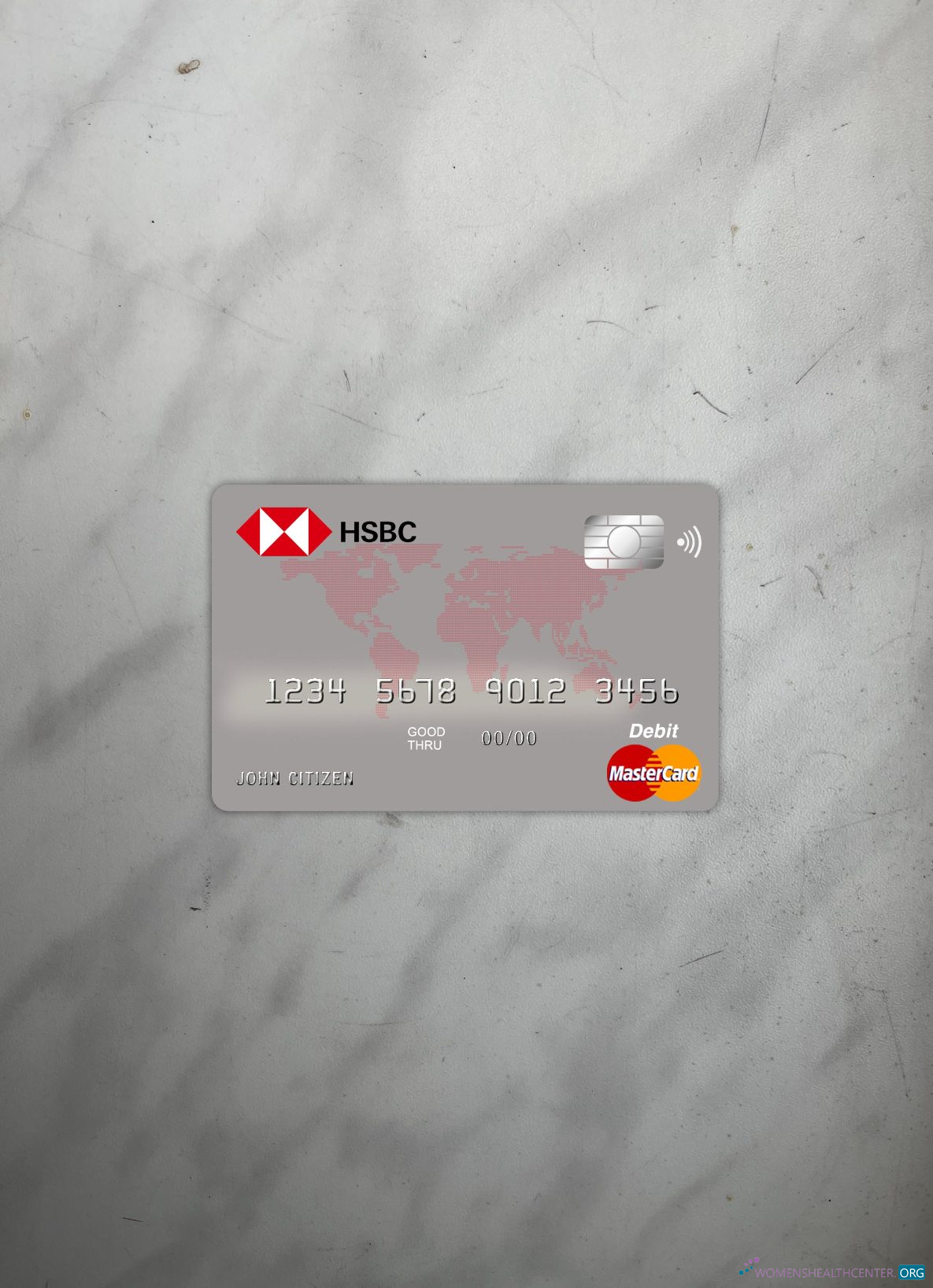 Download Australia HSBC bank master card photolook front Photoshop template
